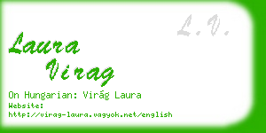 laura virag business card